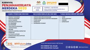 Camel power is looking at investing us$150 million (rm609 million), which will be done in three phases, said camel group chief executive officer liu said the first camel power's manufacturing plant in southeast asia was being built in kuantan, pahang and expected to be ready in june. O Xrhsths Employment Insurance System Sto Twitter Karnival Penjana Kerjaya Merdeka 2020 Anjuran Perkeso Negeri Pahang Tarikh 27 Ogos 2020 Khamis Masa 9 Pagi Hingga 4 Petang Tempat Kolej Yayasan Pahang Advanced
