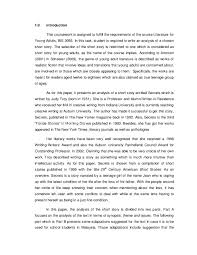 Turn the following sentences into negative sentences. Doc Short Story Analysis Secrets By Judytroy Zulaikha Anis Academia Edu