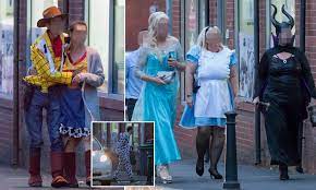 Swingers and fetish fans dress as Toy Story's Woody and Elsa from Frozen |  Daily Mail Online