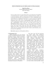 Maybe you would like to learn more about one of these? Pdf Tipe Eufimisme Dalam Cerita Rakyat Minangkabau