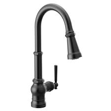 Shop wayfair for all the best black kitchen faucets. Moen Paterson One Handle Pull Down Single Handle Kitchen Faucet With Power Boost Reviews Wayfair