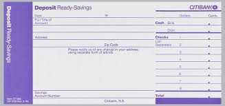 Financial centers and atms near washington, dc. Citibank Deposit Form In Three Vertical Registers With Purple Ink On White Deposit Savings Saving Coins