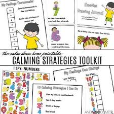 Number Calm Down Hero Printable Calming Strategies Toolkit For Kids Calming Strategies Art Therapy Activities Therapy Activities