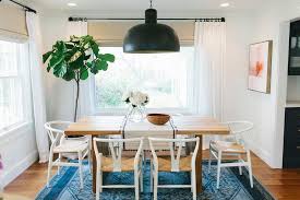Studio mcgee was created in a spare bedroom with lots of big ideas and no room for fabric samples. Reclaimed Russian Oak Parsons Rectangular Dining Table Transitional Dining Room