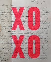 Xoxo Love Letters Pink Glitter By Dave Buonaguidi Screen Printing Lettering Pink Glitter
