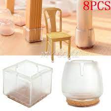 8x Chair Leg Feet Silicone Caps Pad Floor Protector Furniture Table Cover Wood Home Garden Futuristic Furniture Casual Living Room Furniture Deco Furniture