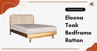 This dimensions is based on singapore standards. Eleena Teak Bed Frame Rattan Super Single Shop Furniture Online In Singapore