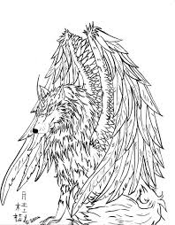 Download and print these realistic wolf to print coloring pages for free. Wolves With Wings Coloring Pages Coloring Home