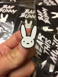 Comes sealed with a hard cardboard backer. Bad Bunny Enamel Pin Hard Enamel Pin Unique Enamel Cute Etsy Bunny Wallpaper Bunny Bunny Tattoos