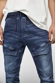 Pour mesurer vos mensurations tour de taille : Soft Denim Joggers View All Trousers Man Zara Singapore Manner Outfit Denim Manner