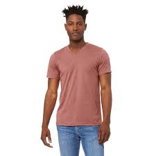 Discover bella canvas's newest t shirt. Bella Canvas The Unisex Jersey Short Sleeve V Neck T Shirt Heather Mauve Xs Walmart Com Walmart Com