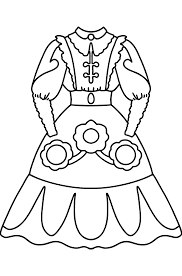 Your child can even use their favorite coloring page to create a scary mask they can wear with their impressive costume. Coloring Page With Dress Online And Print For Free