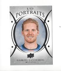 Born and raised in stockholm, sweden. 2018 19 Upper Deck Ud Portraits P36 Gabriel Landeskog Nm Mt