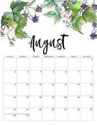 2020 Free Printable Calendar Floral Paper Trail Design Monthly Calendar Printable Free Printable Calendar August Calendar