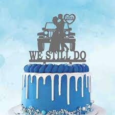 Free shipping on orders over $25 shipped by amazon. Personalized Wedding Anniversary Cake Toppers We Still Do 20th 30th 40th Anniversary Bride And Groom Wedding Car Cake Topper Cake Decorating Supplies Aliexpress