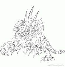 Free printable bakugan coloring pages. Bakugan Coloring Pages Tigrerra Xcolorings Com