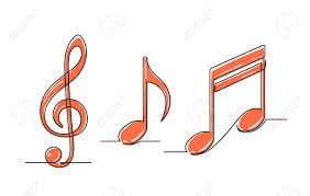 Well you're in luck, because here they. Set Of Continuous One Line Drawing Of A Musical Notes Treble Clef And Notes Isolated On White Background Music Concept Vector Illustration Royalty Free Cliparts Vectors And Stock Illustration Image 142561874