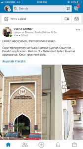 We did not find results for: Syafiq Bahtiar On Twitter Fasakh Application Permohonan Fasakh Case Management At Kuala Lumpur Syariah Court For Fasakh Application Hall No 3 Defendant Failed To Enter Appearance Court Give Next Date