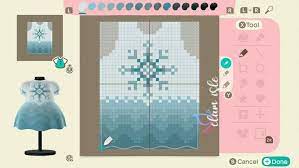 Acnh Dress Design Tutorial In 2021 Animal Crossing Pixel Art Pattern New Animal Crossing