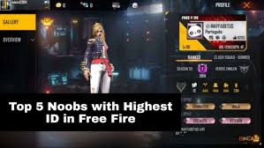 If you'd like to donate: Top 5 Noobs With Highest Level Id In Free Fire Firstsportz