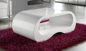 Really like the odd shape of white base. White High Gloss Coffee Table With Storage Ideas