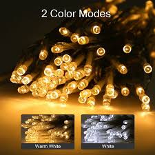 Lighted length measures 6 feet long. 100 Led String Lights Warm White Daylight White Lepro