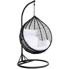 You might want to look for the best one. Yaheetech Rattan Swing Egg Chair Garden Patio Indoor Outdoor Hanging Chair With Stand Cushion And Cover Black Buy Online In Samoa At Samoa Desertcart Com Productid 48377634