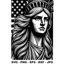 Statue of Liberty Svg. Statue of Liberty Png. Symbol of New York. Symbol of  America. Statue of Liberty Silhouette. Cut File Svg Png Dxf