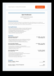 Download resume pdf build free resume. Banking Operations Manager Resume Templates At Allbusinesstemplates Com
