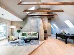 White slanted wall, and the rest dark grey. Scandinavian Attic Apartment With Wood Floors And Warm Colors Idesignarch Interior Design Architecture Interior Decorating Emagazine