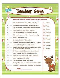 Reindeer Game Printable Christmas Game For Party Diy Holiday Party Game Diy Game For Holiday Xmas Game Kid Xmas Game Printables 4 Less Fun Christmas Games Xmas Games Fun Christmas Party Games