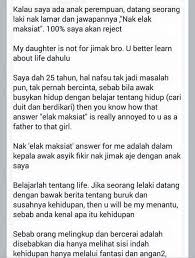 Sudah dari sananya, lelaki itu adalah makhluk yang paling cuek, terhadap apapun. Berkahwin Kerana Nafsu Menarik Mohd Masri Mohd Ramli Facebook