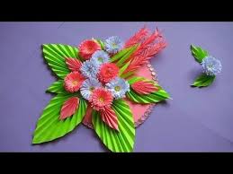 Diy Simple Home Decor Wall Decoration Hanging Flower Paper Craft Ideas 21 Youtube Paper Crafts Paper Flowers Flower Crafts