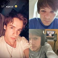 Liam Payne, Louis Tomlinson, and Niall Horan dropped their selfies 💜  Meanwhile Harry: Styles Zayn: Malik