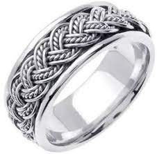 Mens Platinum Wedding Band Exclusive Once In A Lifetime Mens Wedding Bands Platinum Braided Wedding Rings White Gold Rings