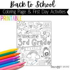 Printable coloring and activity pages are one way to keep the kids happy (or at least occupie. 3rd Grade Coloring Pages Worksheets Teaching Resources Tpt