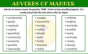 He quickly drank the water. Adverb Of Manner English Grammar Basic Grammar Course Facebook