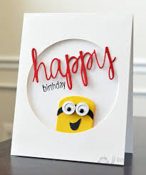 Happy Birthday Wishes For Kid Boy With Name Happy Birthday Times Two Kids Birthday Cards Minion Birthday Card Birthday Card With Name