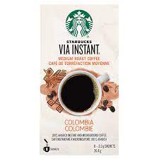 Starbucks via iced instant coffee. Starbucks Via Columbia 8 S