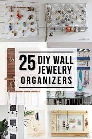 Crafted of metal, this artful accent strikes a sizable rectangular silhouette measuring 27.5'' h x 20'' w overall that can be mounted vertically or horizontally to suit your space. 25 Creative Diy Wall Jewelry Organizers To Inspire You Anika S Diy Life