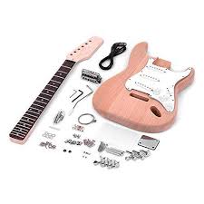 Luckily, there are kits available that will take a lot (but not all!) of the hard work out of building a guitar or bass. Buy Docooler Diy Kit For Guitar St Style Unfinished Electric Guitar Kit With Fingerboard Pickup Guitar Body Neck Features Price Reviews Online In India Justdial