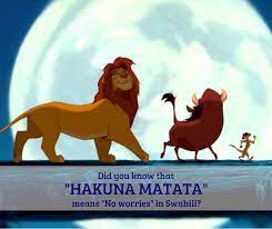 Did You Know That Hakuna Matata Means Language Mentoring Facebook Used to be a lot younger. did you know that hakuna matata means