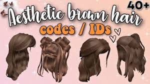 50+ aesthetic brown hair codes for bloxburg | roblox. Roblox Girl Hair Codes