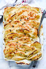 How to make the best au gratin potatoes. Cheesy Potatoes Au Gratin Recipe Homemade Easy Foodiecrush Com