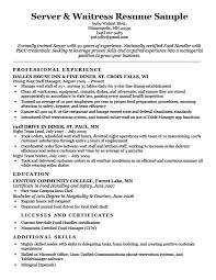 25 For Resume For Waitress Job Resume Format