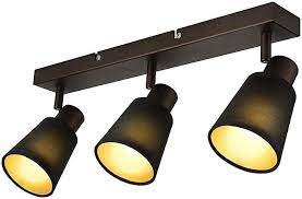 impts led deckenleuchte 4 flammig stoffschirm spot strahl lampe deckenlampe wandlampe spotbalken esstisch vintage schwa led deckenleuchte deckenlampe wandlampe