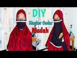 Nah, daripada dibiarkan menumpuk dan merusak lingkungan lebih baik kita buat jadi kerajinan yang bermanfaat. Cara Membuat Masker Cadar Mudah Maskercadar Facemasktutorial Facemasksewingtutorial Youtube Youtube Tekstil