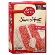 Next, add all of the ingredients including the white cake mix, strawberry jello, flour, eggs, vegetable oil, milk, and mashed strawberries. Betty Crocket Super Moist Strawberry Cake Mix 18 25 Oz Kroger