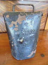 Orson Starr Bell, O.Starr Cowbell, Antique Bell 1850's, Royal Oak, Michigan 