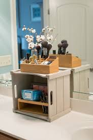 A Functional And Pretty Vanity Easy Bathroom Organization Bathroom Counter Organization Bathroom Storage Solutions